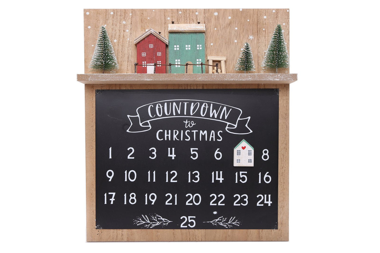 Wooden Christmas Countdown Calendar-0