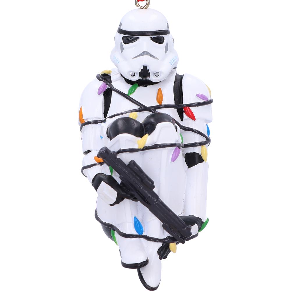 Stormtrooper In Fairy Lights Hanging Ornament 9cm