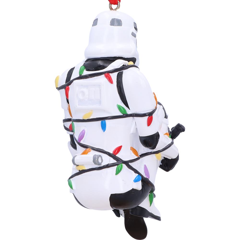 Stormtrooper In Fairy Lights Hanging Ornament 9cm