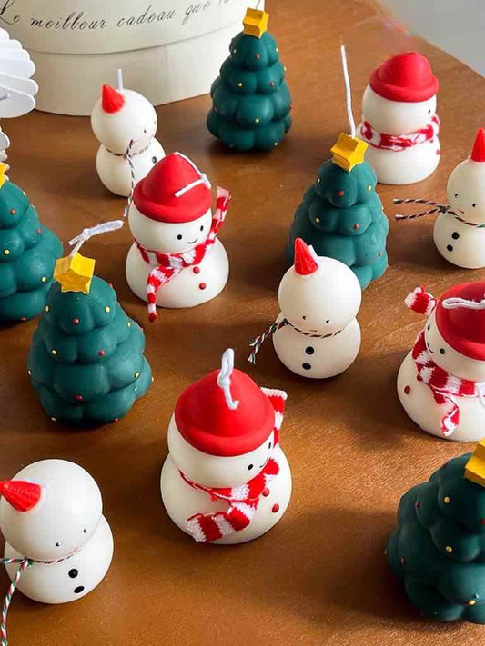 Cute Christmas Decorative Soy Wax Candles Set of 4 Pcs ( $17.5 Each )-0