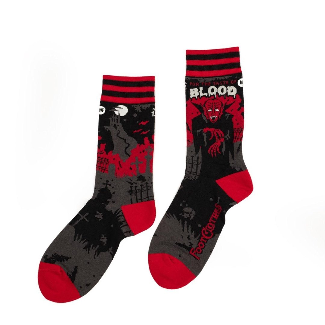 Dracula's Bloodlust Crew Socks-1