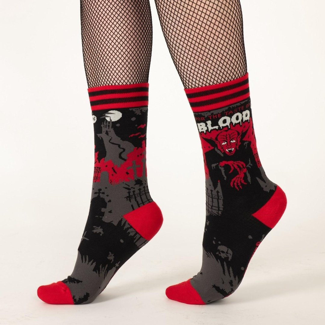 Dracula's Bloodlust Crew Socks-3