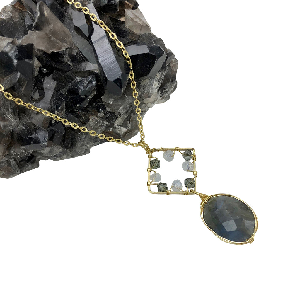 Labradorite Pendant Necklace-1