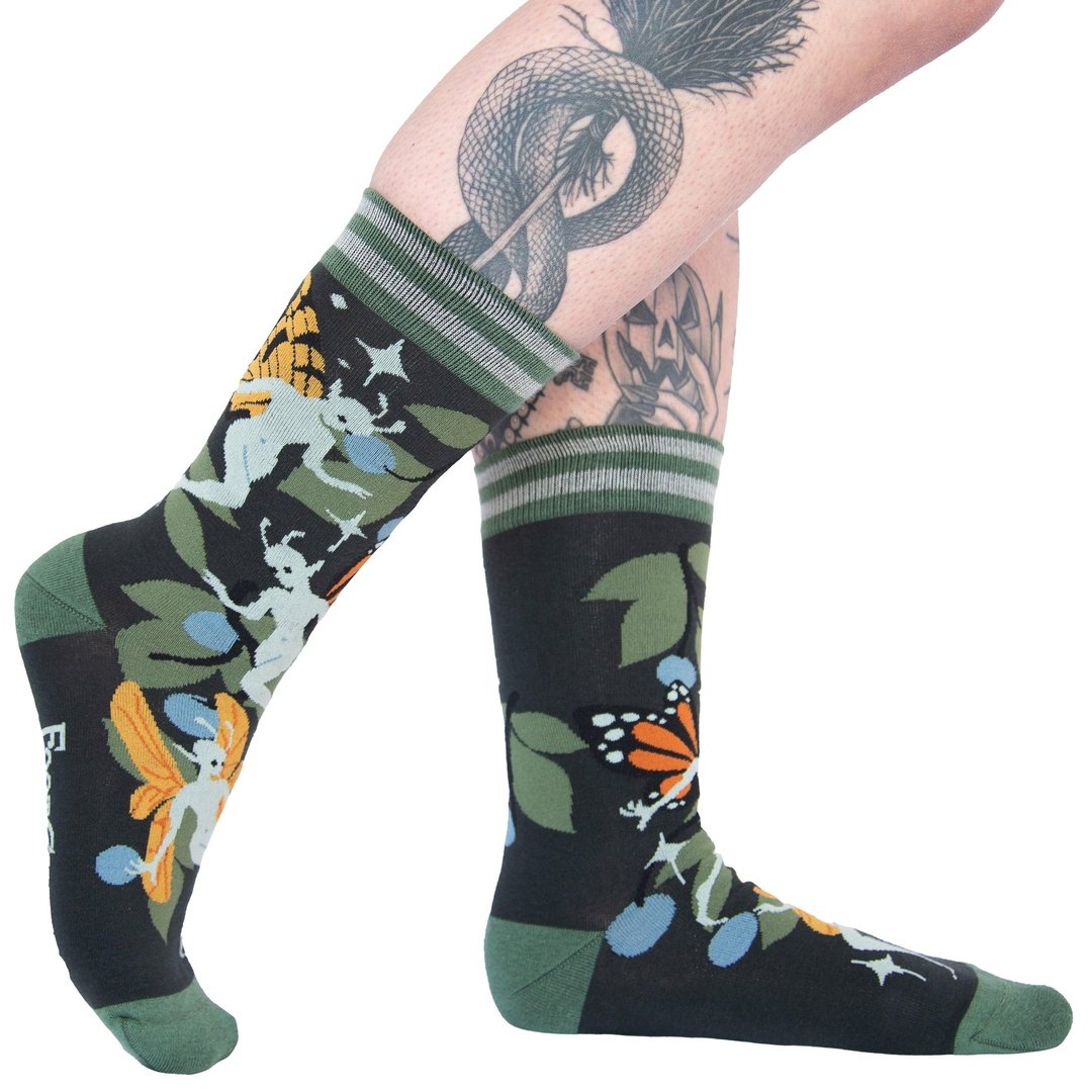 Fanciful Fairies Crew Socks-0