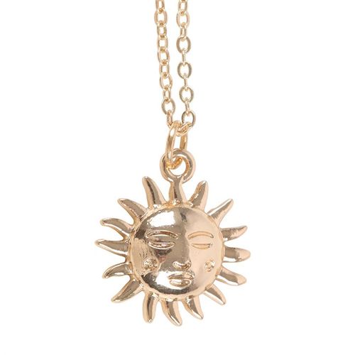 Sun Necklace on Birthday Card