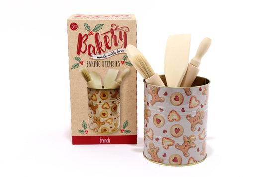 Gingerbread Bakery Wooden Utensils Set-0