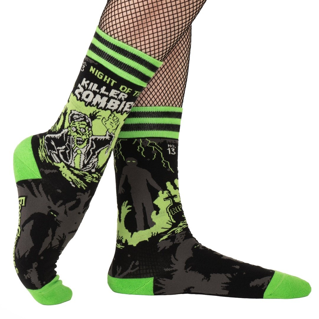 Night of the Killer Zombies Crew Socks-0