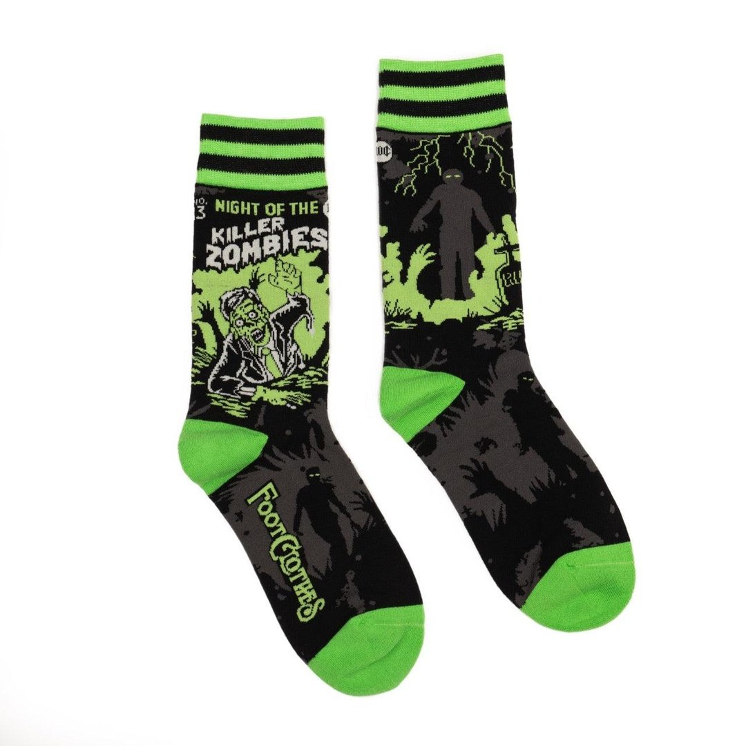 Night of the Killer Zombies Crew Socks-2