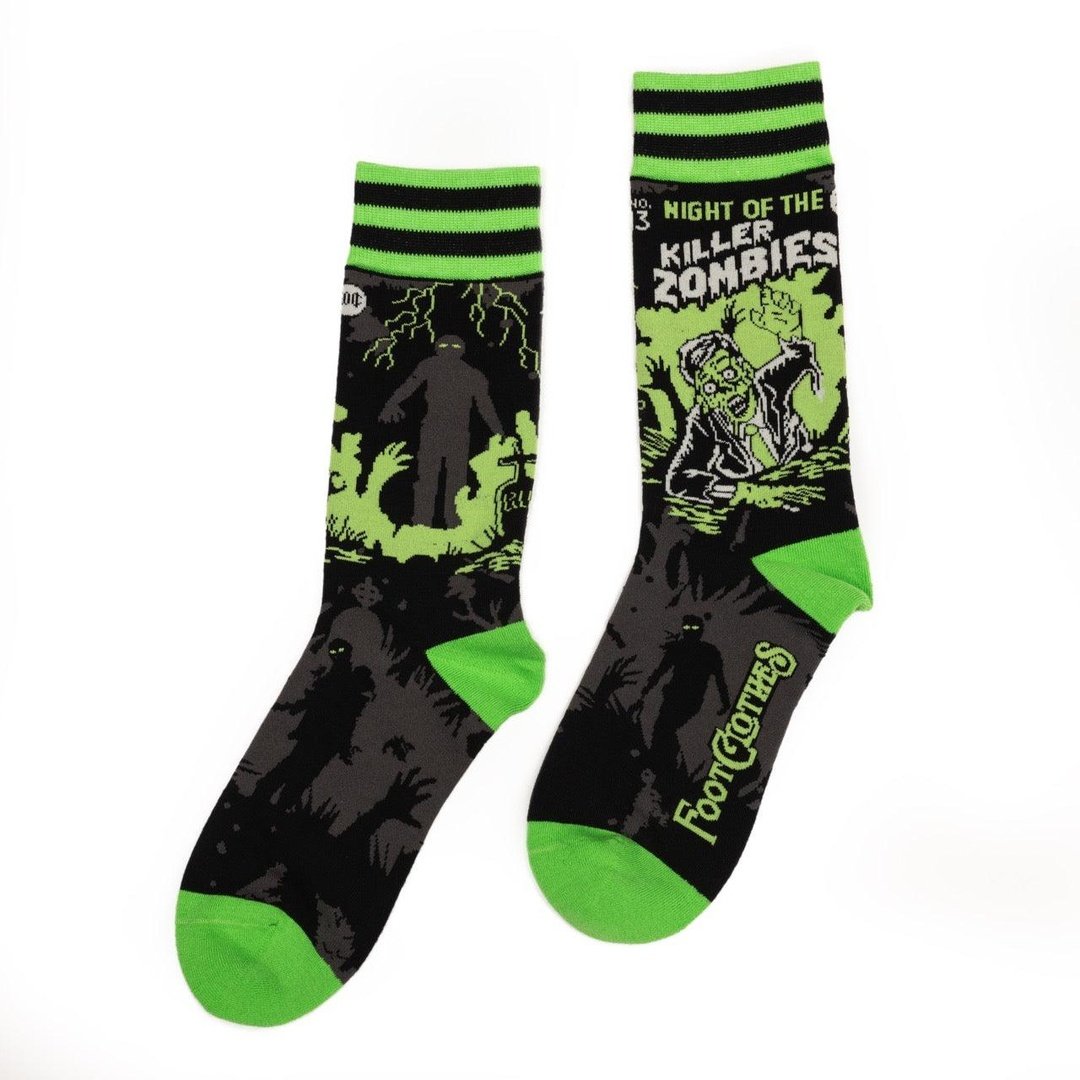 Night of the Killer Zombies Crew Socks-1