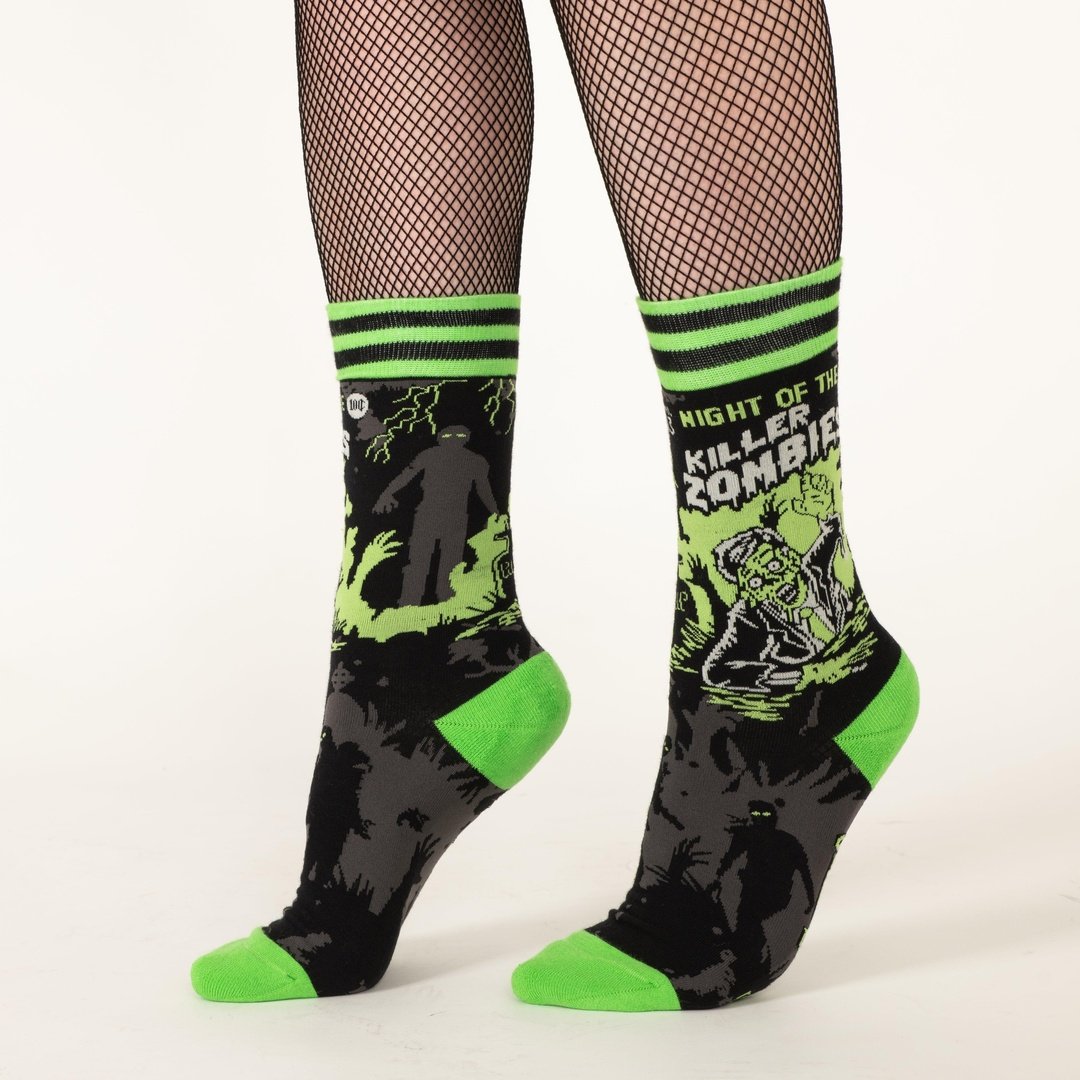 Night of the Killer Zombies Crew Socks-3