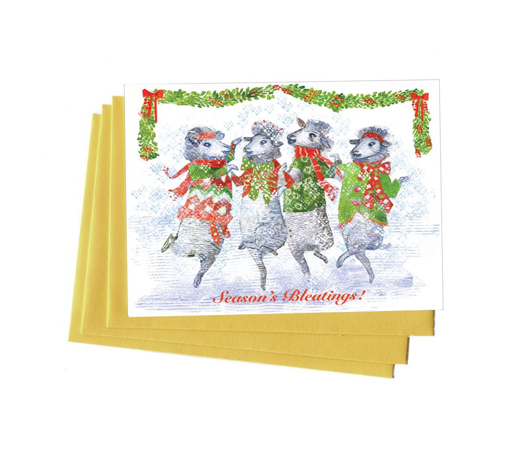 Seasons Bleatings Boxed Notes - Set of 8 Cards-1