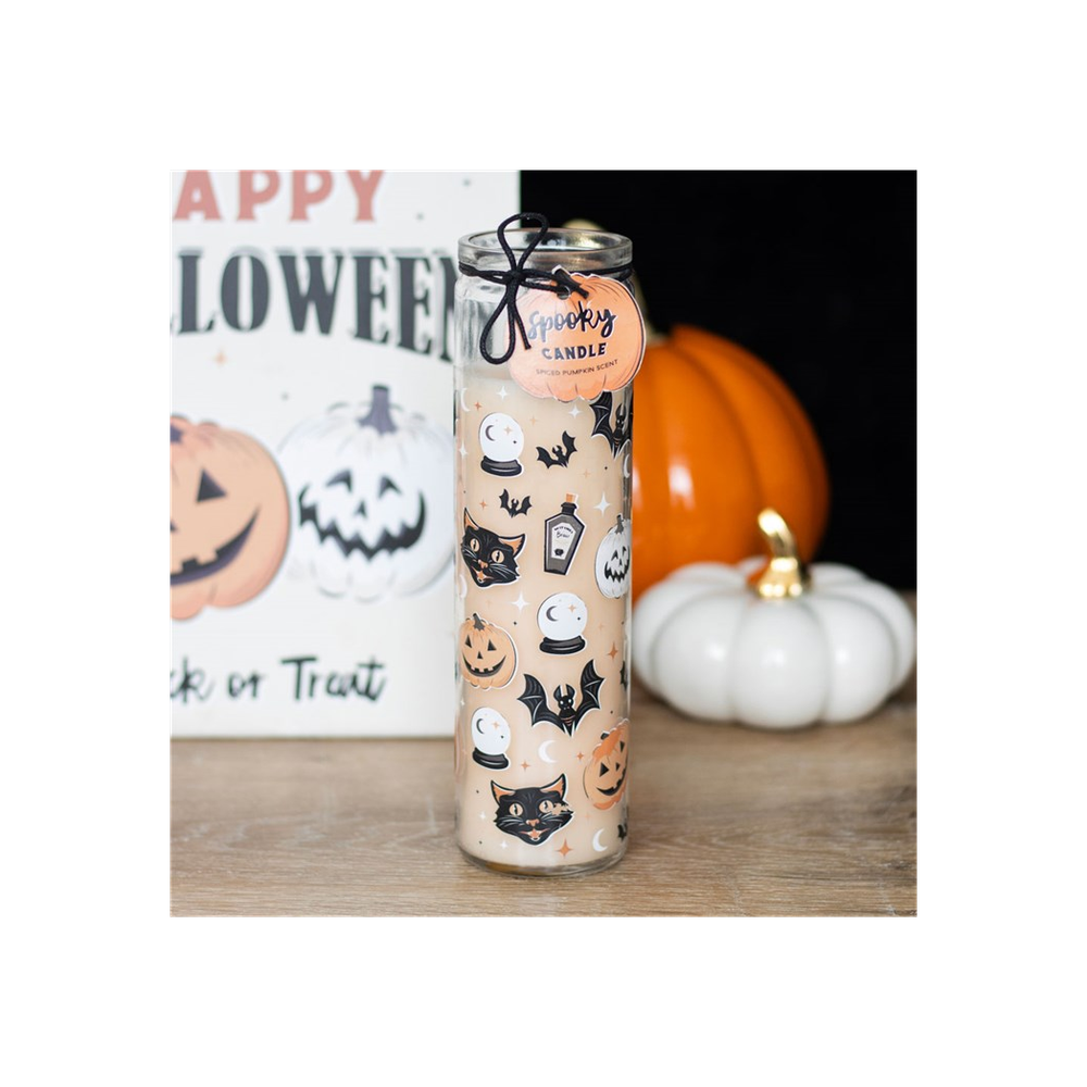 Spooky Spiced Pumpkin Tube Candle