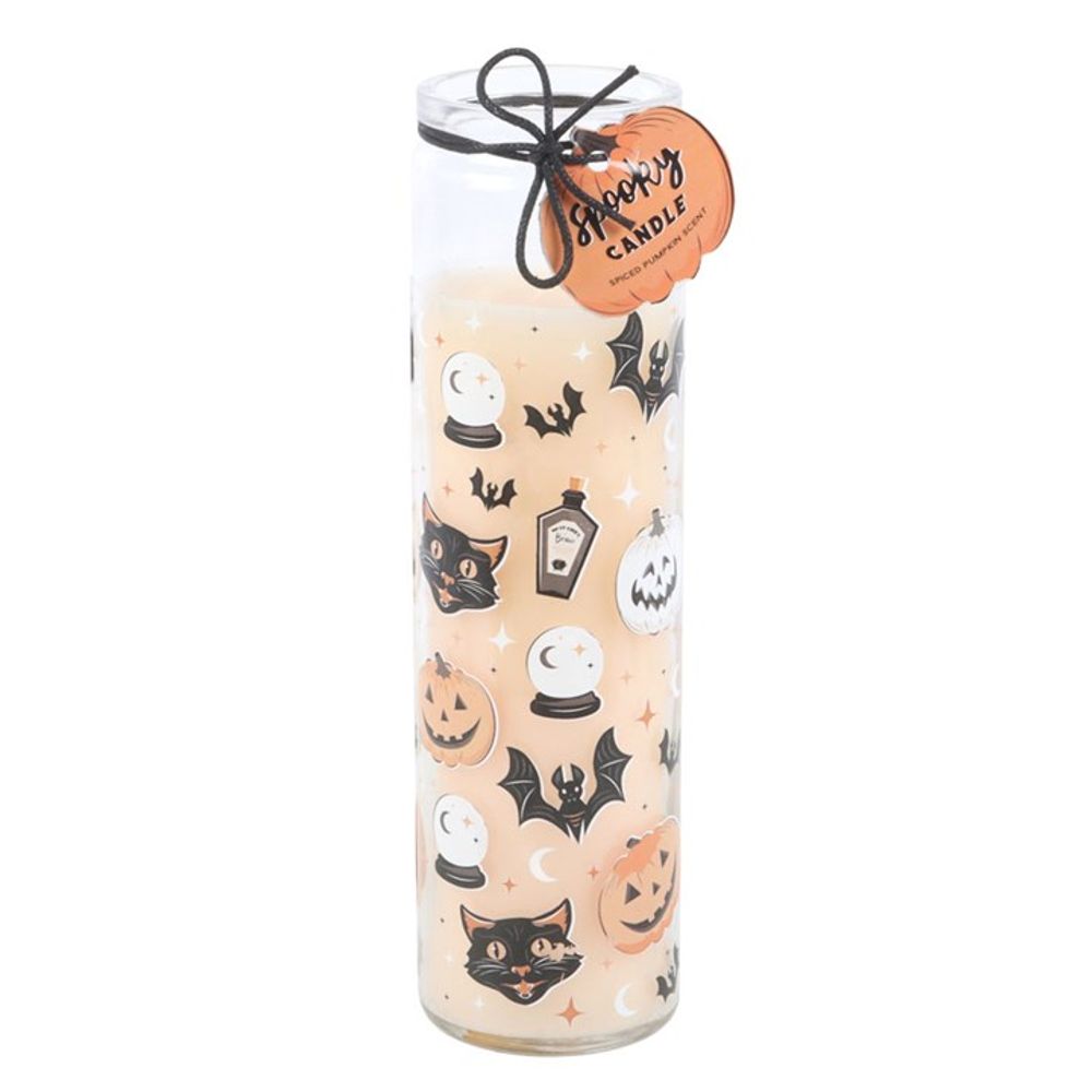 Spooky Spiced Pumpkin Tube Candle