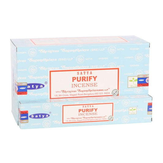 12 Packs of Purify Incense Sticks by Satya