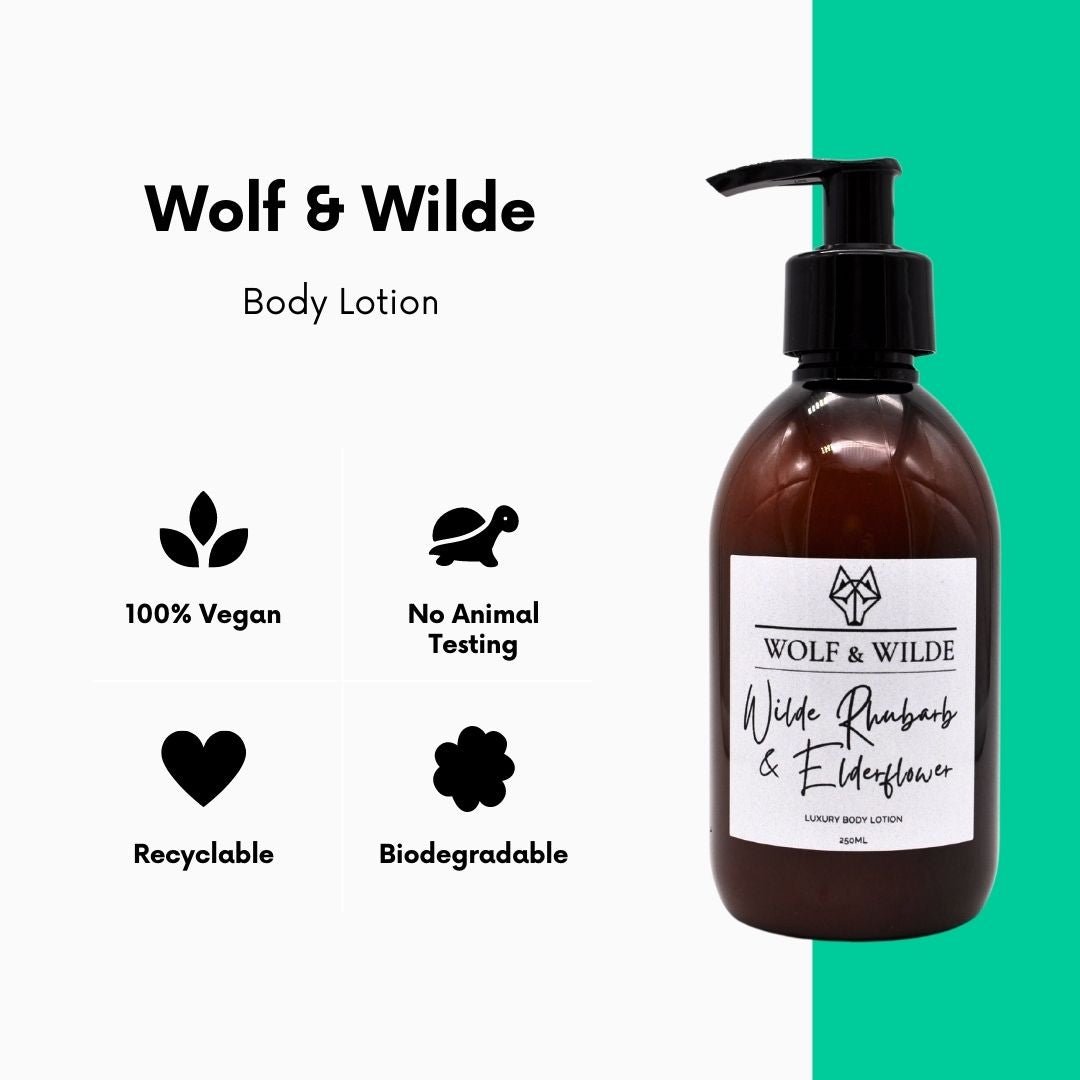 Wilde Rhubarb & Elderflower Luxury Body Lotion 250ML-3